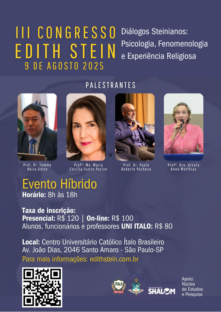 Cartaz do III Congresso Edith Stein